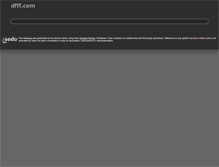 Tablet Screenshot of dfff.com